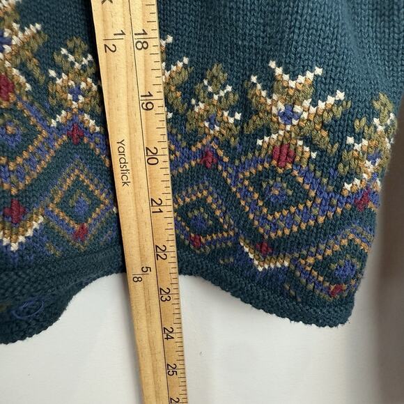 VTG Le Moda Knitwear Cardigan Sweater Womens M Button Up Dainty Cottage Grandma - Picture 8 of 8